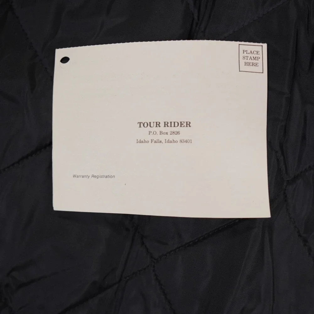 VTG Tour Rider Motorcycle Jacket Mens XL Black reflective piping gorpcore USA - Picture 10 of 12